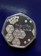2021 UK Discovery of Insulin BU 50p Fifty Pence Coin Brilliant Uncirculated
