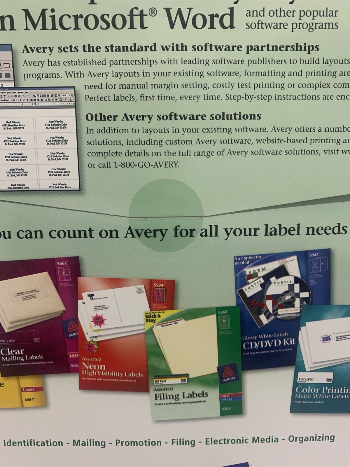 Avery 8066 Removable File Folder Labels 0.66 X 3.44 for sale online eBay