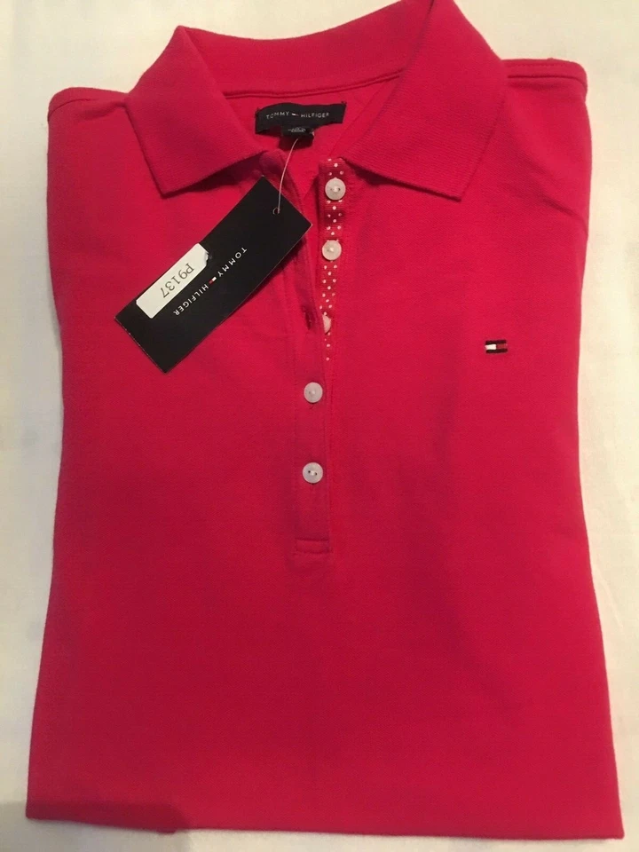 Vestido Polo Rosa Tommy Hilfiger para Niñas XL 16 Falda Plisada NWT Foto 4 de 4