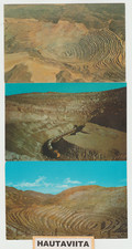 Bingham Copper Mine Utah RPPC Postcards Largest In World Open Pit Mining 1970c