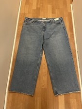 Abercrombie  Fitch The Wide Leg Mid Rise Jeans - Size 36/22L - NWT