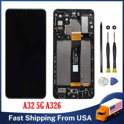 For Samsung Galaxy A32 5G A326B A326U LCD Display Touch Screen Frame Digitizer