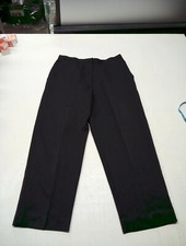 Samantha Sportswear Career Pants Sz 8 ~ Black High Rise Flat Front Made In USA