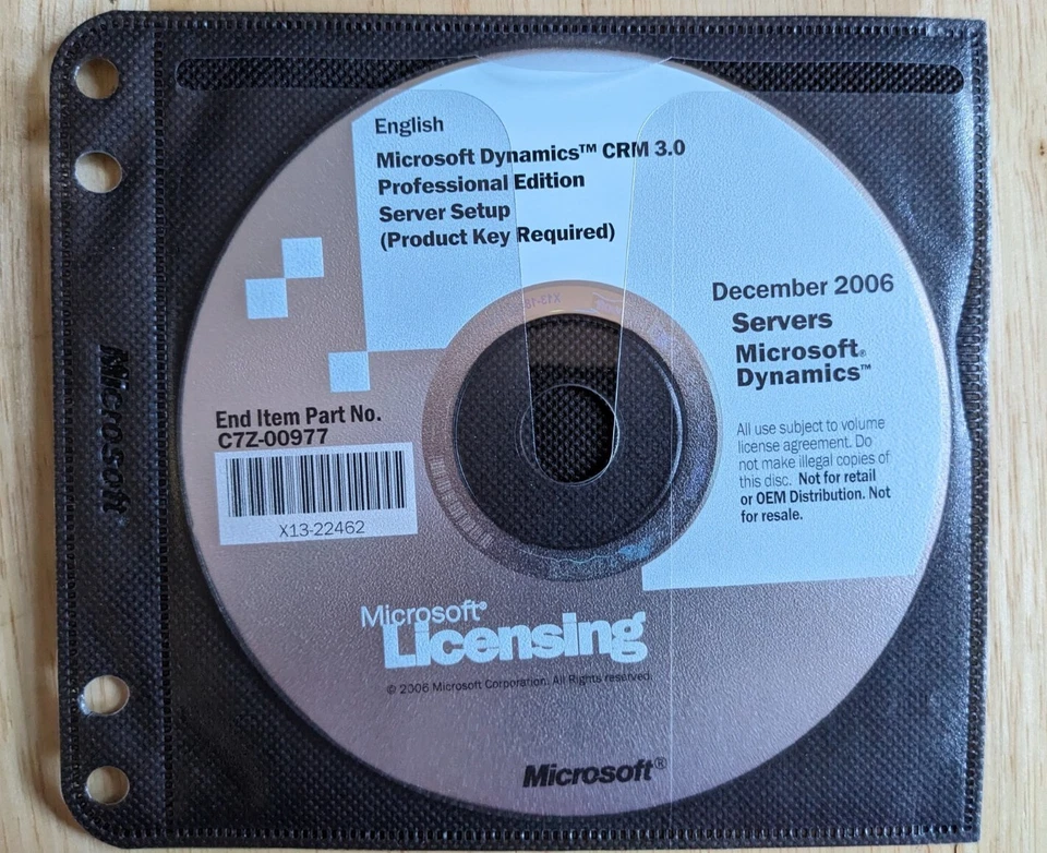 Microsoft Dynamics Crm 3.0 Professional Edition Outlook Client Server Setup - Image 2 of 3