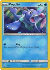 POKEMON CARD POPPLIO HOLO SM03 NO 728 SEA LION POKEMON TCG CCG
