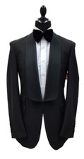 Black two piece fine quality suit for men , models for catwalk, wedding , party