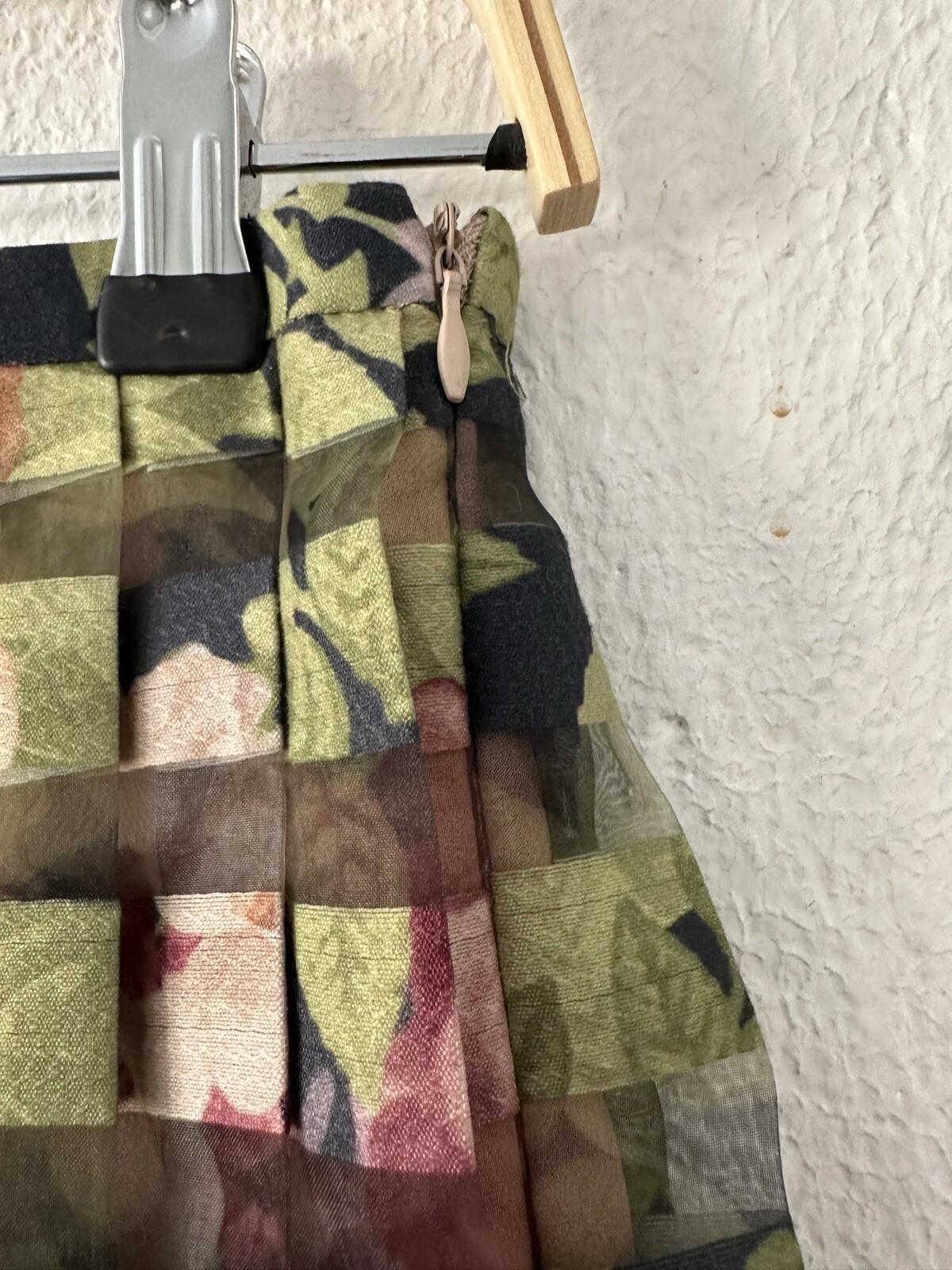 Zara Basic Skirt Pleated Mini Size Medium Multico… - image 5