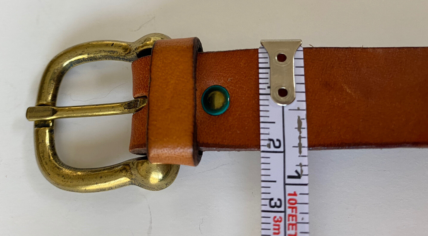 Vintage MAKENZIE CHILDS Made in USA Leather Strap Acc… Gem