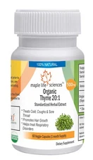 ORGANIC Thyme 20:1 Extract Capsules  Thymol, No Fillers Pure & High Quality