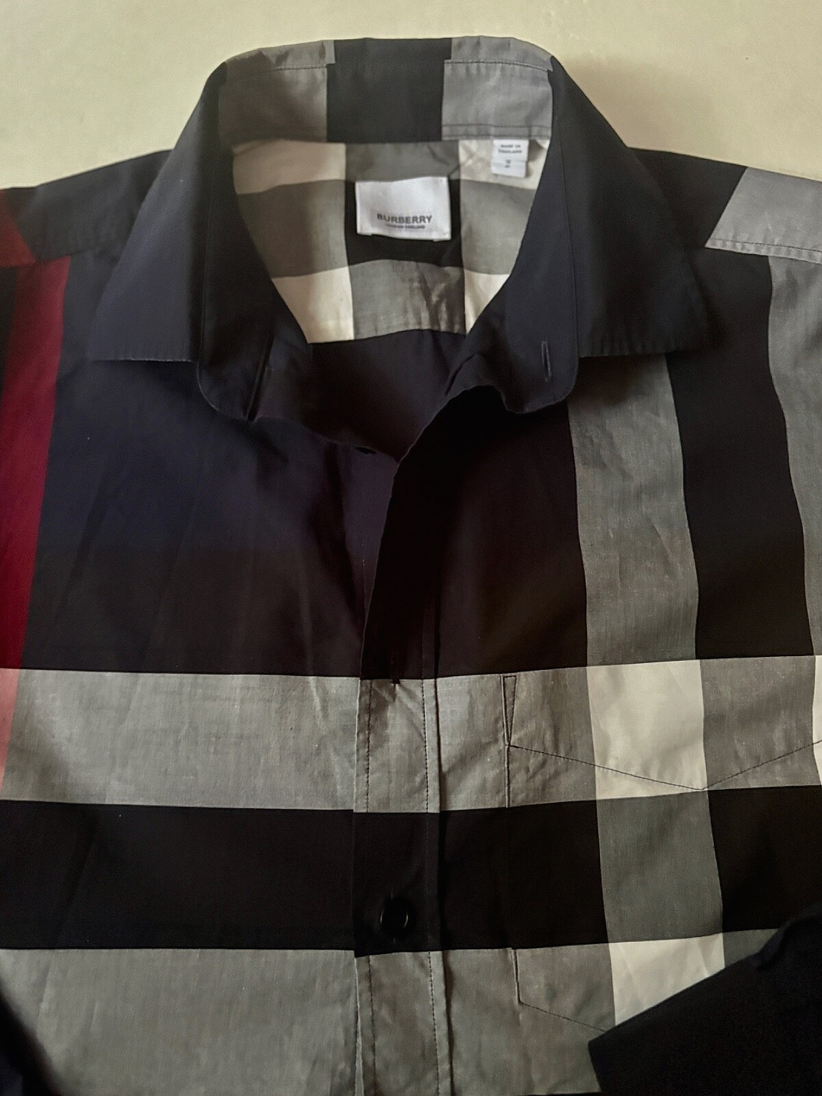 BURBERRY MEN'S MULTICOLOR NOVA PATTERN COTTON BLE… - image 4