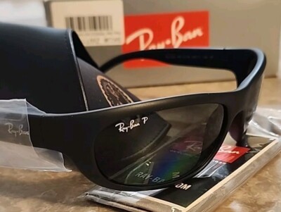 🔥 AUTHENTIC RAY-BAN PREDATOR Vintage BLACK Polarized Sunglasses