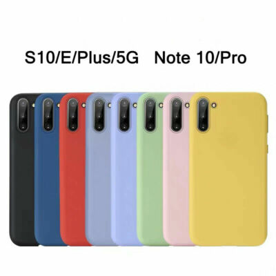 Samsung S10 Note 10 Plus Serie flüssig Silikon Case Handyhülle Original Qualität
