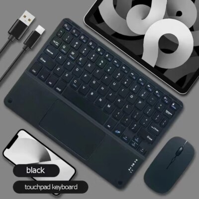 Touchpad Wireless Mouse Keyboard For Lenovo Tab P12 P11 Pro