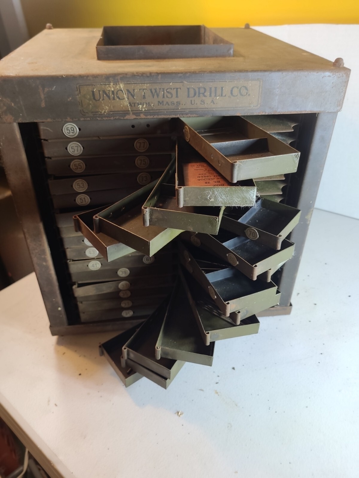 Union Twist Drill Co Spinning Bachelder 1920s Athol