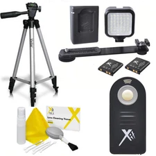 50" VIVITAR TRIPOD + 36 LIGHT LED +IR REMOTE FOR CANON EOS REBEL T3 T3I T5 T5I