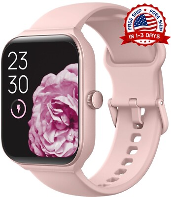 Reloj Inteligente Bluetooth De Mujer Para iPhone Apple y Samsung Android Rosa