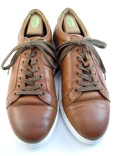 Allen Edmonds "COURTSIDE" Low-Top Leather Dress Sneakers 10.5 D Chili (478N)