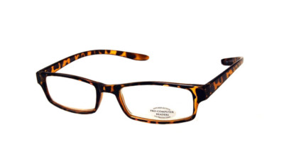 computer READING GLASSES tortoiseshell NECK HANGING HALF FRAME power +2.50 +3.25