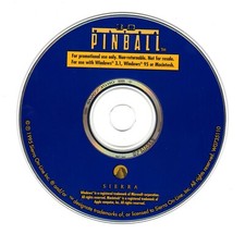 3-D ULTRA PINBALL by Sierra PC Game CD-ROM