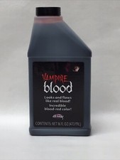 16 Oz Bottle Of Fake Blood Halloween Makeup By Fun World
