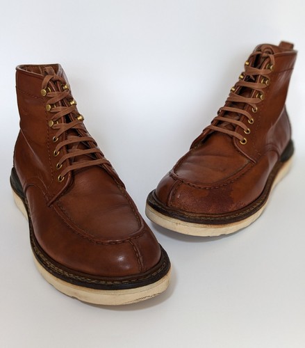 Stivali VISVIM norvegesi in pelle marrone con punta divisa taglia 8 US | 7 UK | 41 EU - Foto 3 di 15