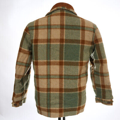VINTAGE Woolrich Wool Brown/Green Multi Flannel Sherpa Lined VINTAGE Woolrich Wool Brown/Green Multi Flannel Sherpa Lined
