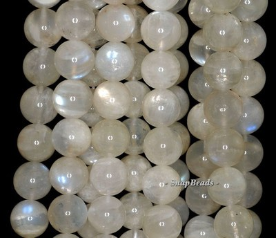 #ad 10MM MILKY RAINBOW MOONSTONE GEMSTONE GRADE A ROUND 10MM LOOSE BEADS 7.5inch $12.99