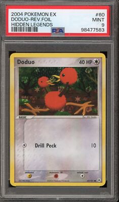 Pokemon Doduo EX Hidden Legends Reverse Holo #60 PSA 9 Mint | eBay