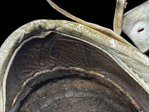 Scarpe vintage TSAROUHI greche per bambini - taglia 16 - pelle fatte a mano - solo esposizione - Foto 16 di 18