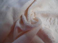 LOW PILE MINKY FUR IVORY 12"x30" DOLL FABRIC