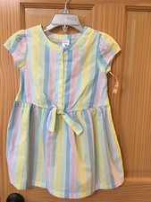 NWT Carter's Stripe Dress Girls Multicolor Easter Toddler 2T,3T,4T,5T