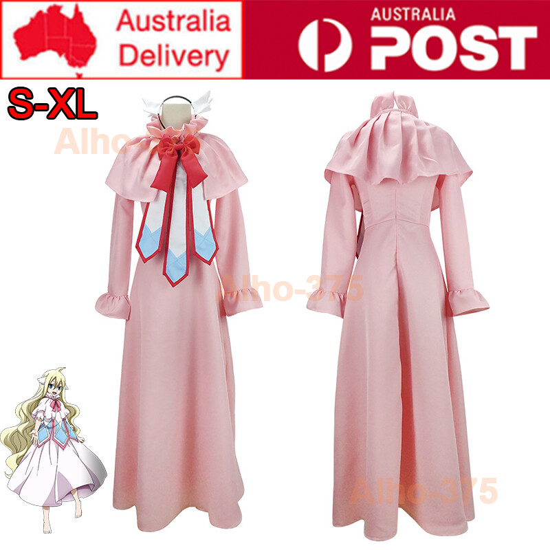 Fairy Tail Mavis Vermilion Cosplay Costume Dress Halloween Party Outifts DressUp