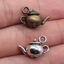 18x13x10mm Alloy Charm Teapot Pendant For DIY Jewelry 20pcs/lot