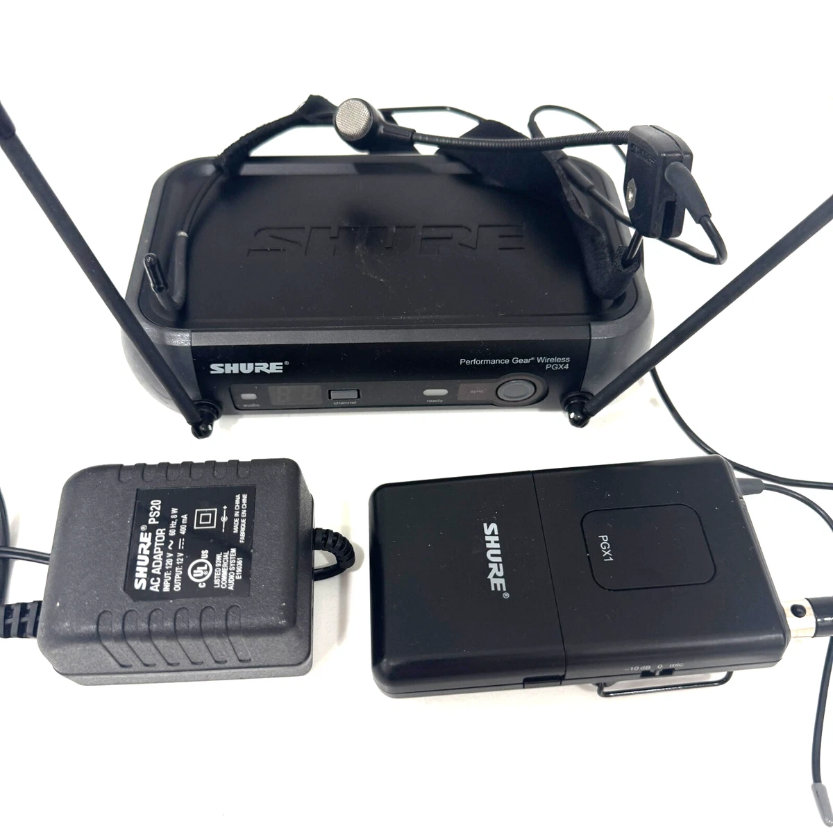 Shure PGX ワイヤレスシステムセット(PGX4/PGX1) SHURE PGX1 PGX4 PERFORMANCE GEAR WIRELESS TRANSMITTER RECEIVER