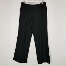 Worthington Women's Pants Size 8 Petite Stretch Black Straight Leg Trouser Slack