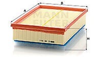 Mann-Filter Luftfilter Kartuschenfilter C 30 011, 80X202X293 Mm
