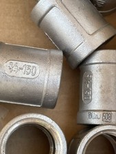 304 Stainless Steel Pipe Coupling Fitting, 3/4" Female Pipe Coupler