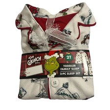 Toddlers Grinch 2 Piece Pajama Set Family Set Sz 2T - NWT