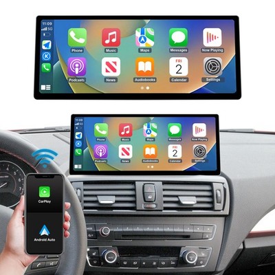 Wireless CarPlay AndroidAuto 10.25' Touch Stereo For BMW 1er E81 E82 E87 E88 CIC