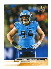 2024 UD CFL Jake Ceresna Card #14 Toronto Argonauts Cortland State