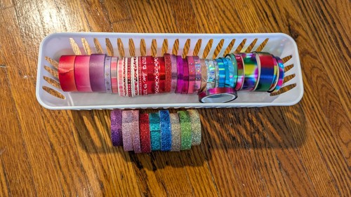Lot of Washi Masking Tape 40+ Rolls - Holiday, Scrapbook, Junk Journal, Wrapping