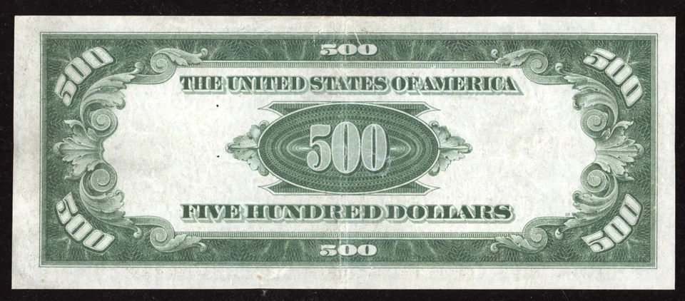 1934 $500 FRN Light Green Seal - Fr. 2201-H -  Choice VF - Image 3 of 3
