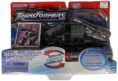 Transformers Robots In Disguise RID Destruction Scourge 2002 Action Figure NEW