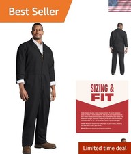 Men's Twill Action Back Coverall With Chest Pockets - Mechanic Coveralls With...