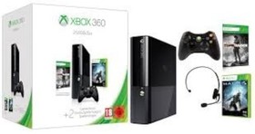 Xbox 360 E 250GB Two Games Halo 4 Tomb Raider Bundle Very Good 4Z