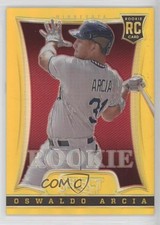 2013 Panini Select Gold Prizm 18/25 Oswaldo Arcia #132 0nr3