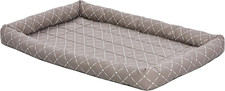 40248-MRD Quiet Time Couture Ashton Bolster Pet Bed, X-Large Dog/48, Mushroom