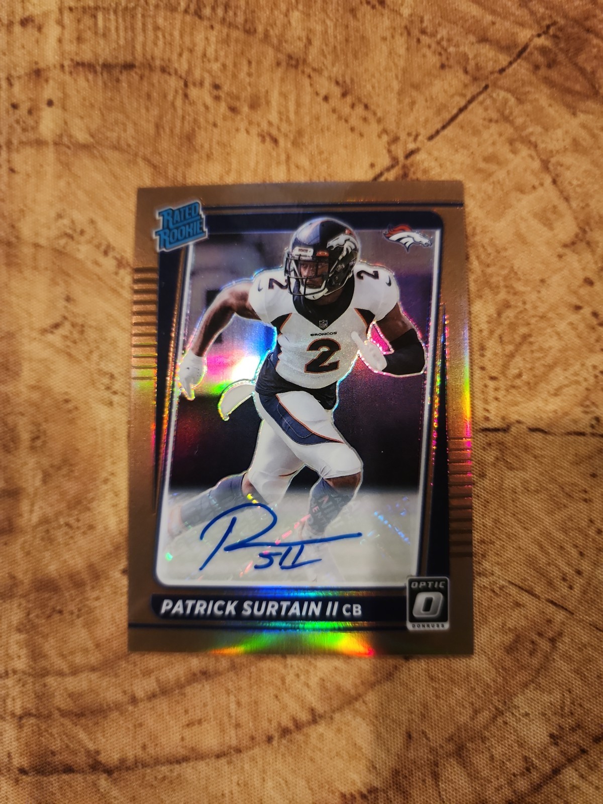 2021 DONRUSS OPTIC BRONZE HOLO PRIZM PATRICK SURTAIN II AUTO