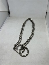 3mm Metal Link Width Dog Slip Choke Style Training Collar 16  Chain /18  Total