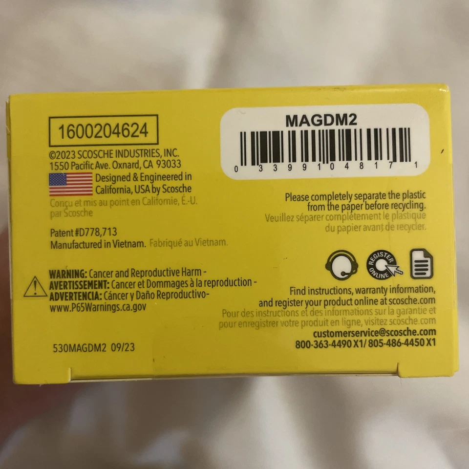 SCOSCHE 通用磁力安装手机支架 360° 汽车家用 iPhone 三星 全新带盒 — 第 4/4 张图片